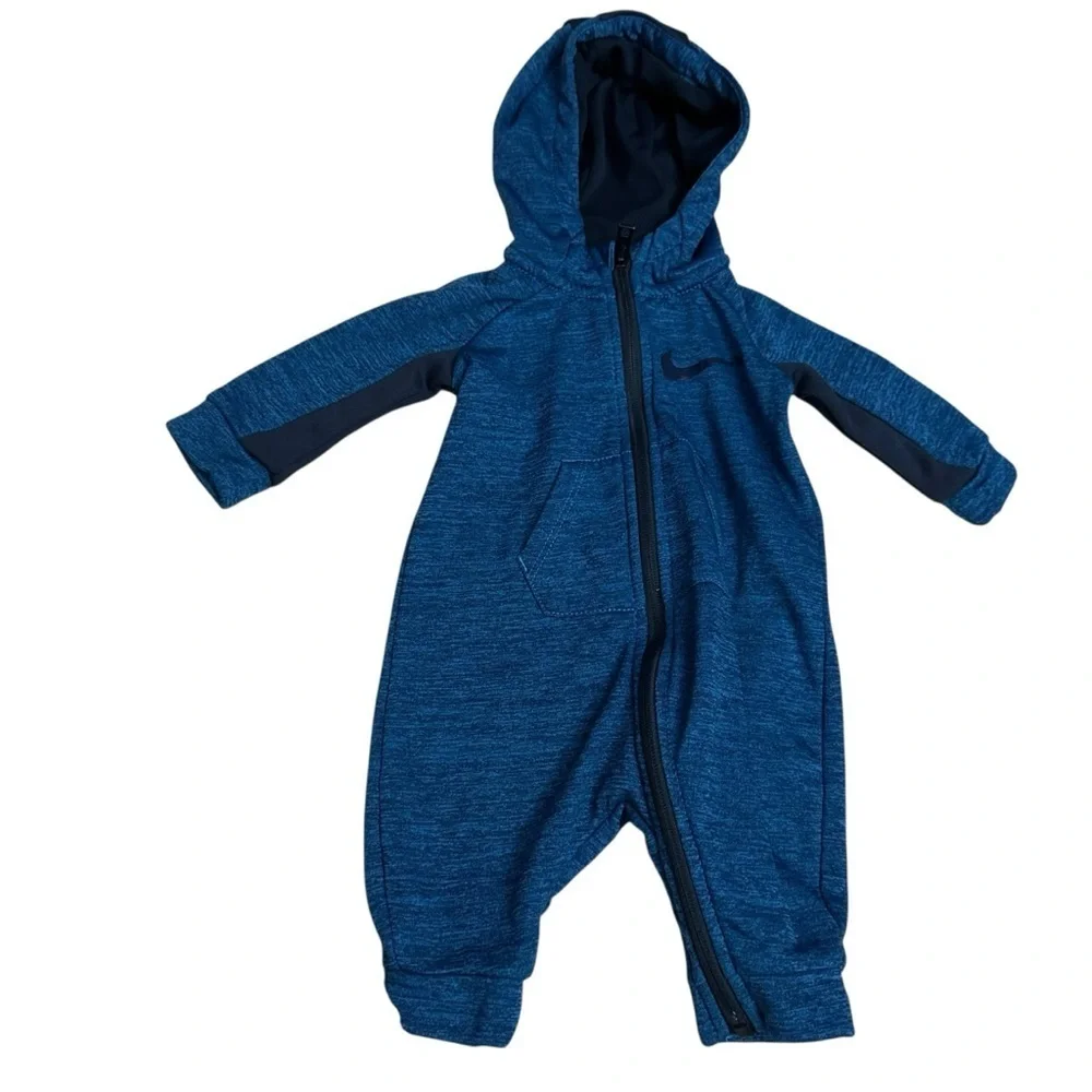 Nike Navy Blue Kids Footie One Piece